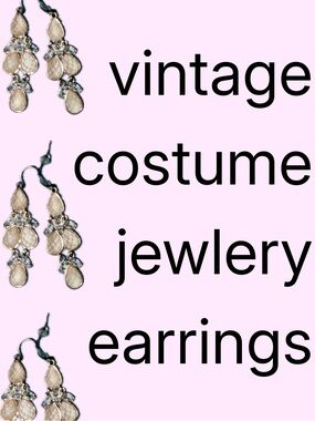 Vintage Costume Jewelry Earrings